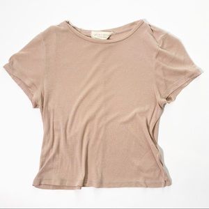 Alice + Olivia Pink Basic T-Shirt S